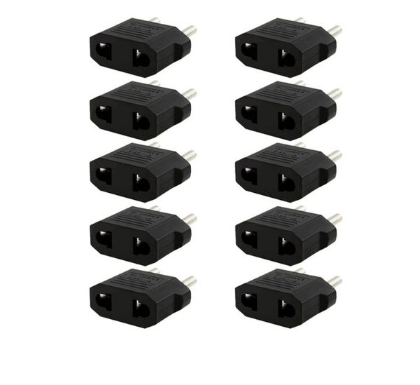 

us usa to eu euro ac travel power socket adapter adaptor converter 2 pin plug