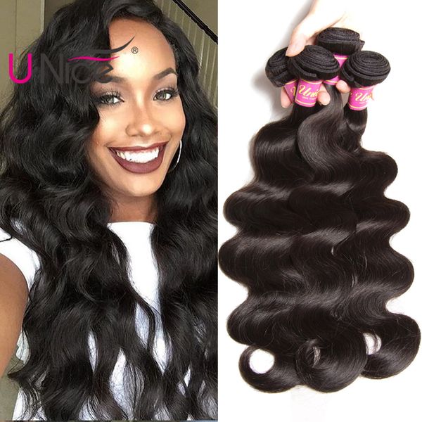 Unice Hair 4 Bundles Virgin Brazilian Body Wave Human Hair