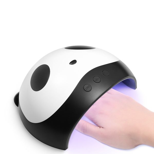 

panda nail dryer 36w/24w uv led nail lamps smart sensor 60/90/120s time setting machine curing uv gel polish usb charger