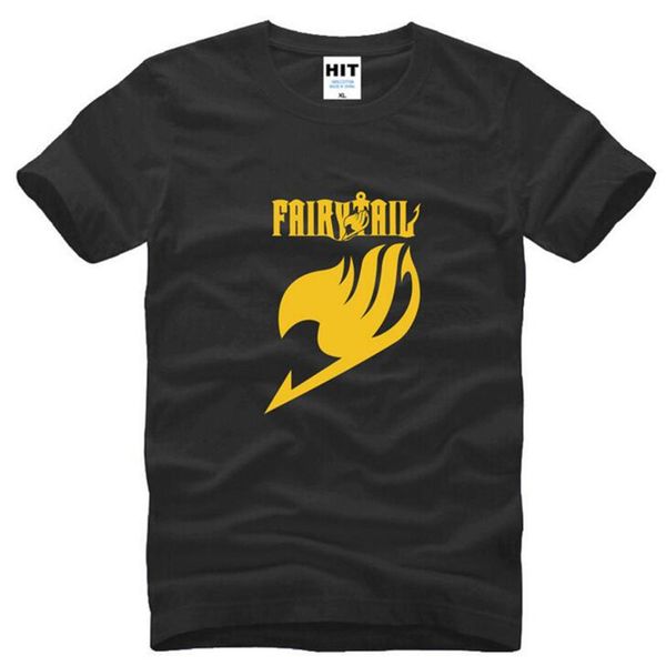 

fairy tail guild symbol anime printed mens men t shirt tshirt fashion summer new short sleeve cotton t-shirt camisetas hombre, White;black