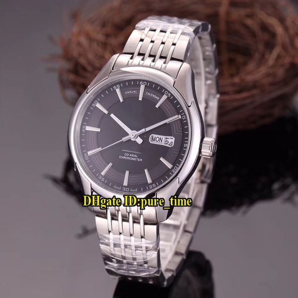 

New Hour Vision Day Date 41mm Black Dial 431.30.41.22.06.001 Япония Miyota Автоматические мужские часы Сапфир из нержавеющей стали с ремешком из нержавеющей стали Мужские часы