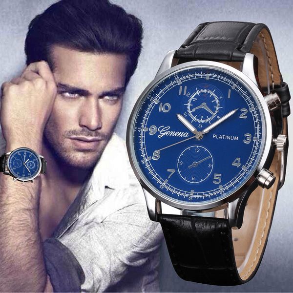 

2 eyes watches 2017 design pu leather women/men watches wristwatch mens discount analog quartz watch relogio, Slivery;brown