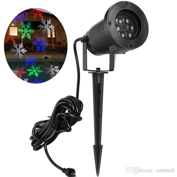 

selling led snowflake projector ac100-265v eu us uk au plug snow moving led decoration xmas lamp outdoor led lights