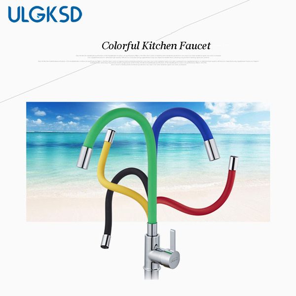 

ulgksd kitchen sink faucet single handle universal swivel mixer tap deck mounted and cold mixer faucets