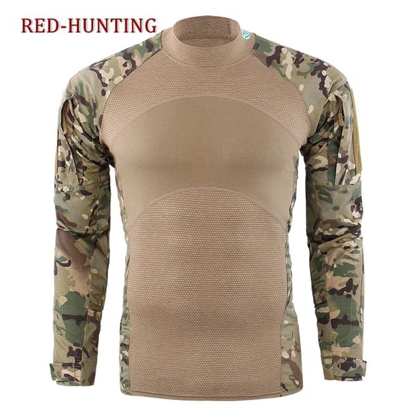 

new breathable camouflage t-shirts combat tactical long sleeve uniforms men riding shooting climbing shirt, Gray;blue