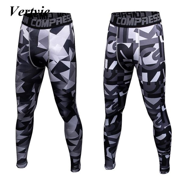 

vertvie 2018 joggers male rushguard bodybuilding pants running pants leggings skinny compression sweatpant tight fitness, Black;blue