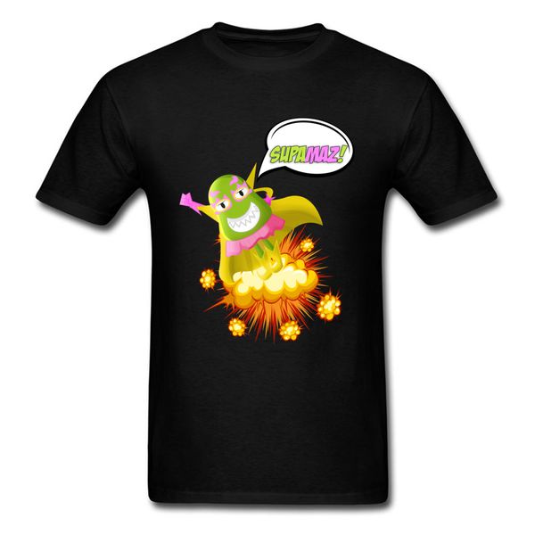 

satan comic supamaz tshirt summer 100% coon round collar men's shirt europe clothing shirt fashion anime t-shirts, White;black