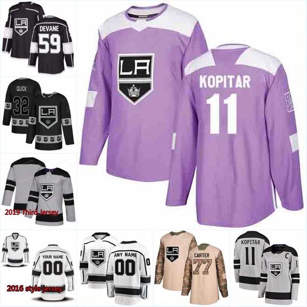

New Season Los Angeles Kings Jersey 7 Oscar Fantenberg 24 Derek Forbort 2 Paul LaDue 27 Alec Martinez 6 Jake Muzzin Hockey Jerseys