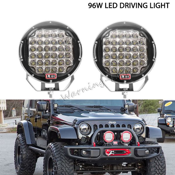 

4pcs 96w arb led driving light for offroad atv utv truck trailer tractor mining machine excavtor heavy duty round work light