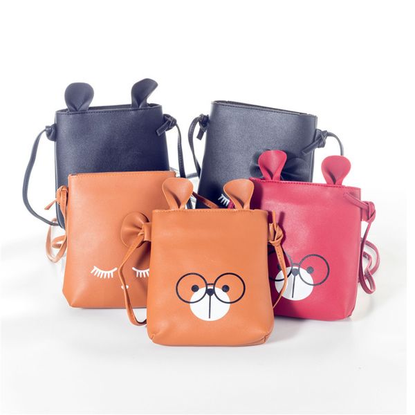 

miyahouse new cartoon pu leather women clutch phone bag personality mini lady shoulder bag solid color female merssenger