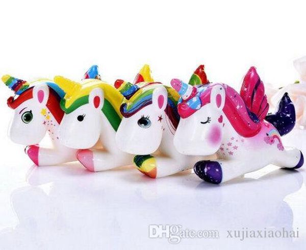 

12 * 13 см симпатичные красочные pu единорог squishy squeeze облегчить медленный рост стресса детские игрушки декор подарок декомпрессии игр