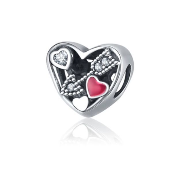 

fits pandora bracelets 30pcs an arrow through the heart silver charms bead for wholesale diy european sterling necklace jewelry, Black
