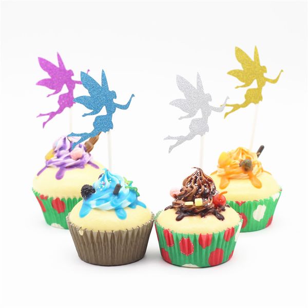 Butterfly Fairy Cake Topper Birthday Party Favors Cake Accessories