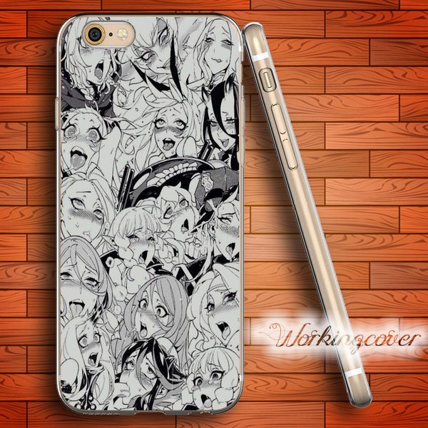 

Capa Sexy AHEGAO GIRLS Clear TPU Silicone Case for iPhone X 8 6 6S 7 Plus 5S SE 5 5C 4S 4 Case for iPod Touch 6 5 Cover.