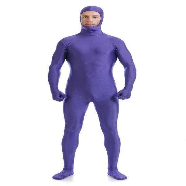 

catsuit costumes (sof008) navy blue lycra spandex full body fetish zentai skin tights bodysuit cosplay costume unitard jumpsuit dance, Black