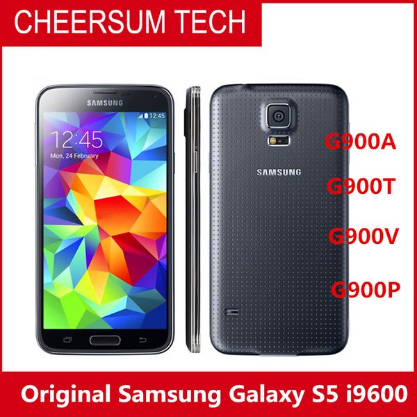 

wholesale Smartphone Original Unlocked Samsung Galaxy S5 i9600 Quad-core 3G&4G 16MP Camera GPS WIFI CellPhone 9pcs free DHL