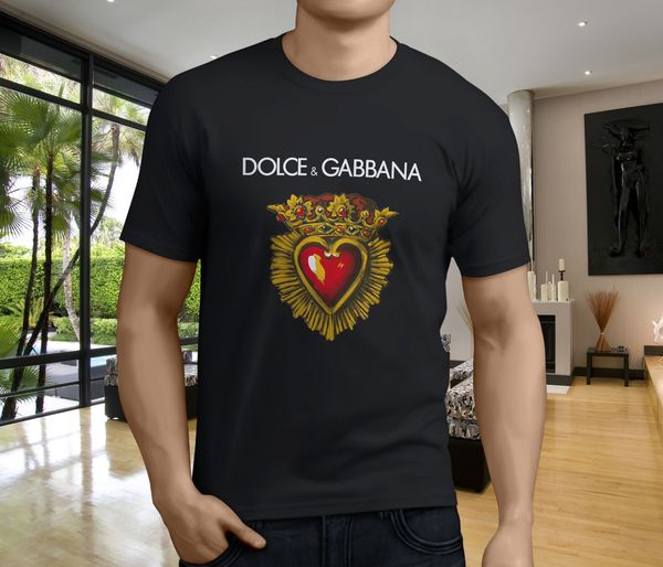 

Новый популярный Prented Dolce amp Gabana мужская черная футболка S-3XL