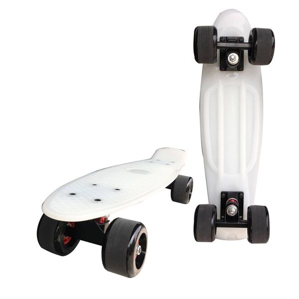 

est 22 inches four-wheel mini cruiser banana style long-board pastel color skate board street long skateboard outdoor sports