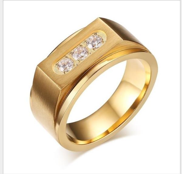 

three diamond rings for men, Silver