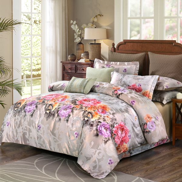 Whole Cotton Brocade Bedsheet Set Quilt Duvet Cover Bed Set Pillowcase Bedding Queen King Size Bedding Sets Queen Cheap Bedding Sets For Sale From