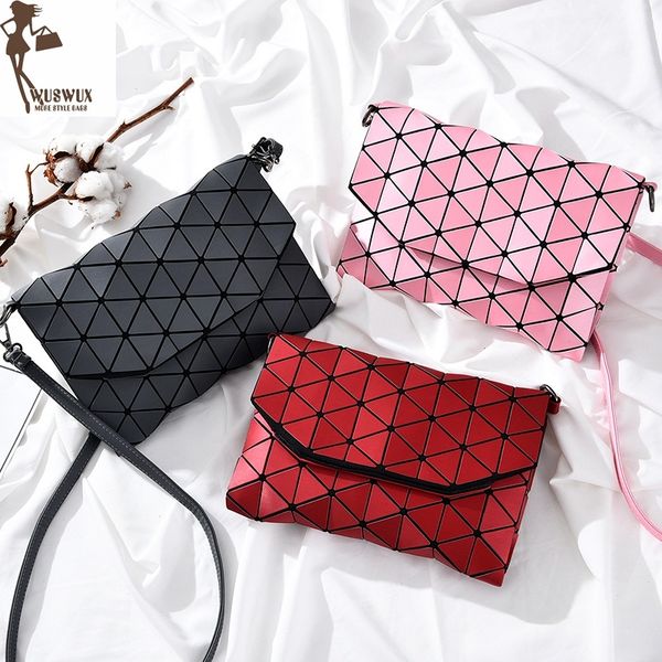 

new women bag pu fashion diamond lattice shoulder bags casual female crossbody bag women clutch handbag 6 colors d18102407