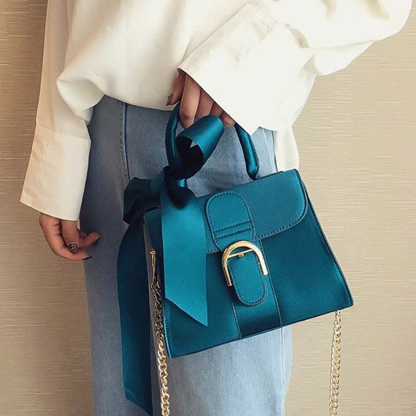

women velour handbag female fashion tote bag vintage velvet ribbon shoulder crossbody bag solid color saddle with bow knot