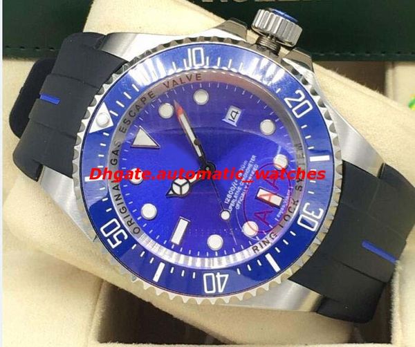 

luxury watches 6 style stainless steel ceramic bezel rubber bracelet watch 44mm 116660 automatic fashion men's watch, Slivery;brown