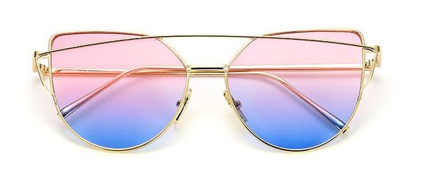 

new women cat eye sunglasses fashion women brand designer mirror sun glasses female sunglasses ing, White;black