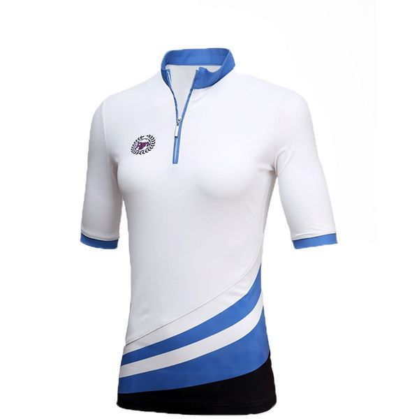 

pgm golf clothes women polo shirt short sleeve tennis tshirt dry fit breathable sportswear summer golf apparel aa60463, Black;blue