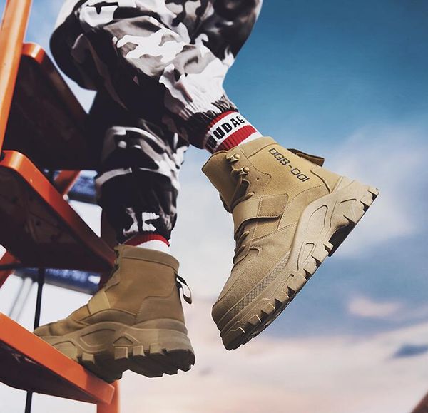 

Cross-border source of autumn men's Martin boots high-top shoes men's mid-upper men's boots working desert boots