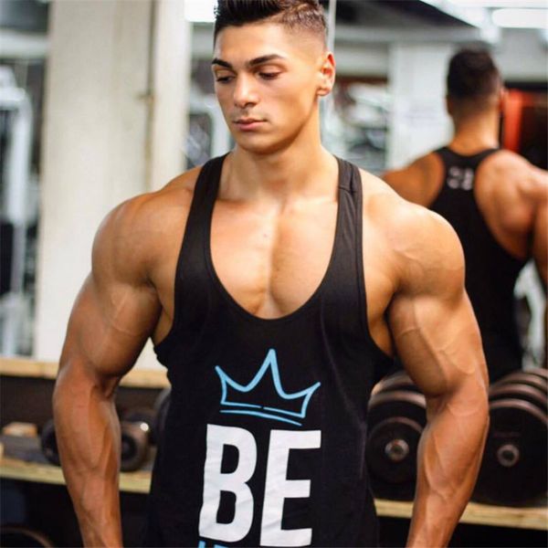 

new men boys casual revolution printing tank vest bodybuilding stringers vests male singlets summer modern trend, White;black