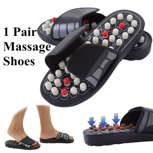 

New Arrival Foot Massage Slippers Acupuncture Therapy Massager Shoes for legs Acupoint Activating Reflexology Feet Care massageador Sandal