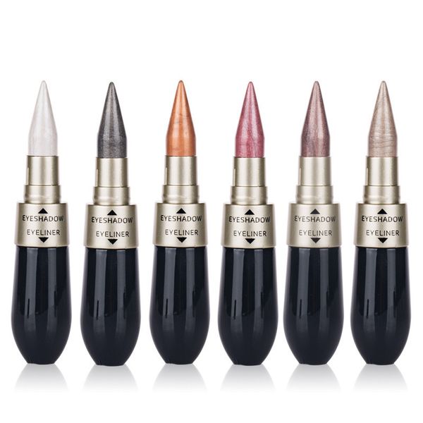 

2018 new brand makeup hengfang 6 colors waterproof liquid eyeliner glitter eyeshadow highlighter double-headed dual-use eyeliner eye liner