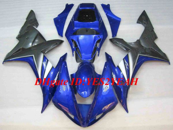 YAMAHA YZFR1 02 03 için özel Motosiklet Kaporta kiti YZF R1 2002 2003 YZF1000 ABS Mavi siyah Fairings set + Hediyeler YE04