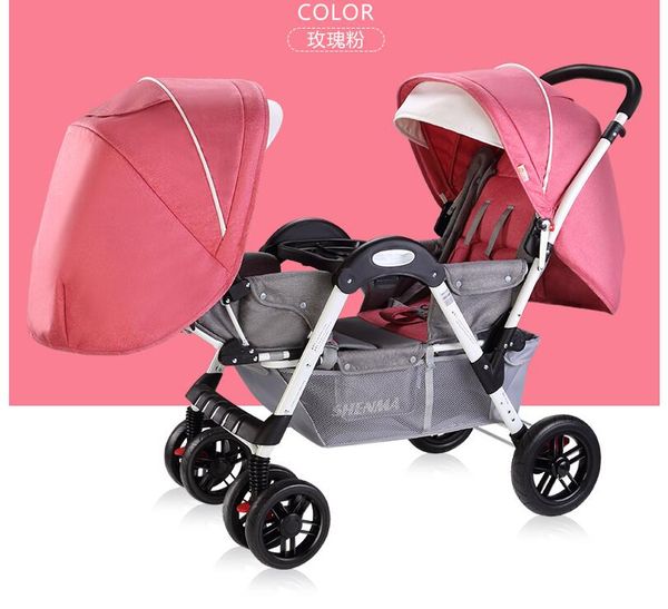 

twins baby stroller multifunctional portable double stroller baby