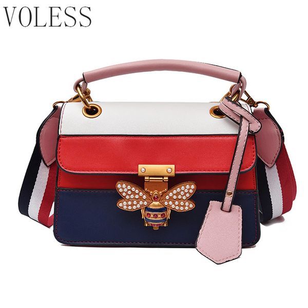

Fashion Women Crossbody bag Colorful Strap Little Bee Ladies Shoulder Bags Famous Designer Handbag Femme Messenger Bag Sac New
