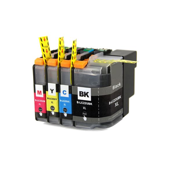 

yotat 1set full ink for brother lc22u lc 22u lc 22uxl ink cartridge for brother dcp-j785dw mfc-j985dw