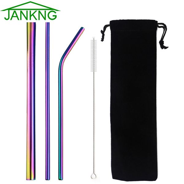 

10 et 304 tainle teel traw metal moothie traw 6 12mm eco friendly reu able traw drinking traw et bru h bag