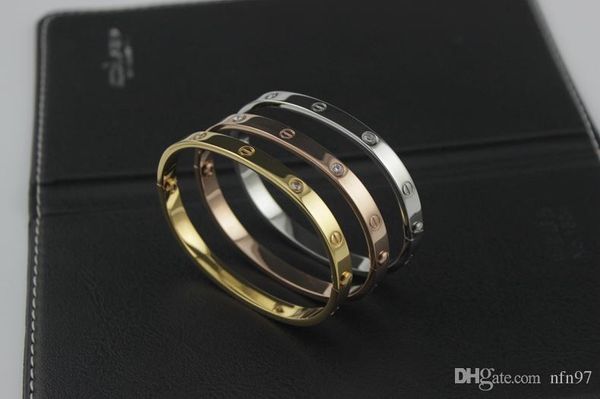 

Новая мода Марка титана стали 18k золото 316L Картер браслет для женщин мужчины браслет и обычная коробка отвертка винт манжеты pulseira ювелирные изделия