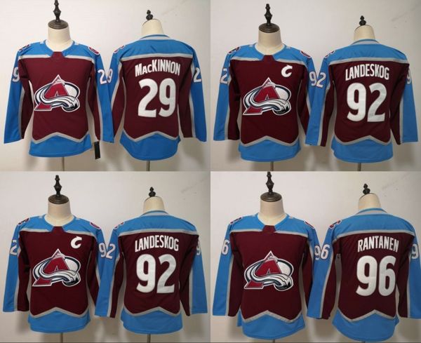 

Women's Kids Youth Mens 2018 19 Season Colorado Avalanche 29 Nathan MacKinnon 92 Gabriel Landeskog 96 Mikko Rantanen Hockey Jerseys