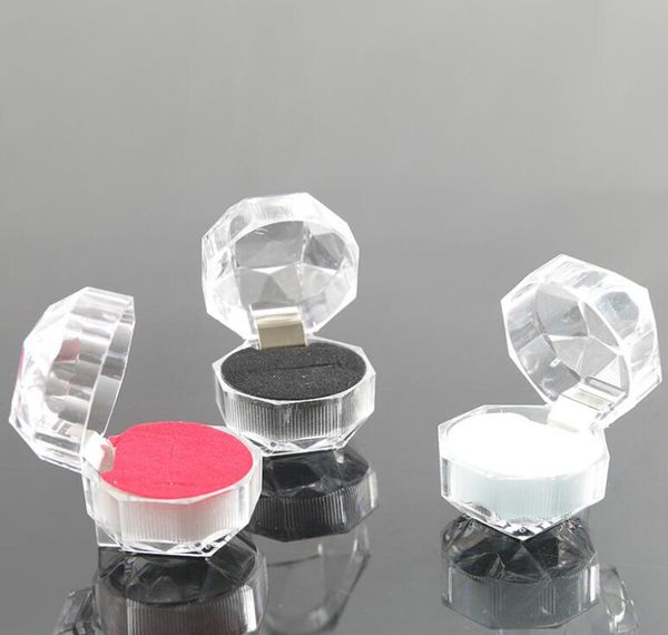 

transparent crystal ring box acrylic jewelry box stud earring jewelry box gift boxes