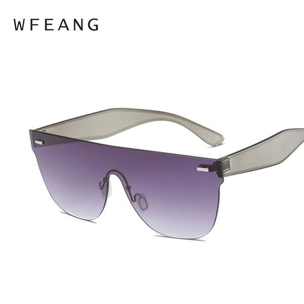 

wfeang fashion candy color sunglasses women square style personality exaggerated original brand designer glasses female goggles, White;black