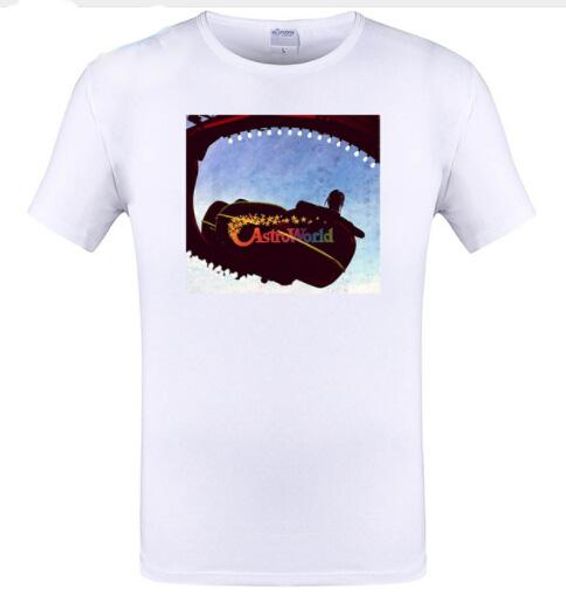 

travis scott astroworld casual designer tshirts summer male hip hop crew neck short sleevetees asian size s-6xl, White;black