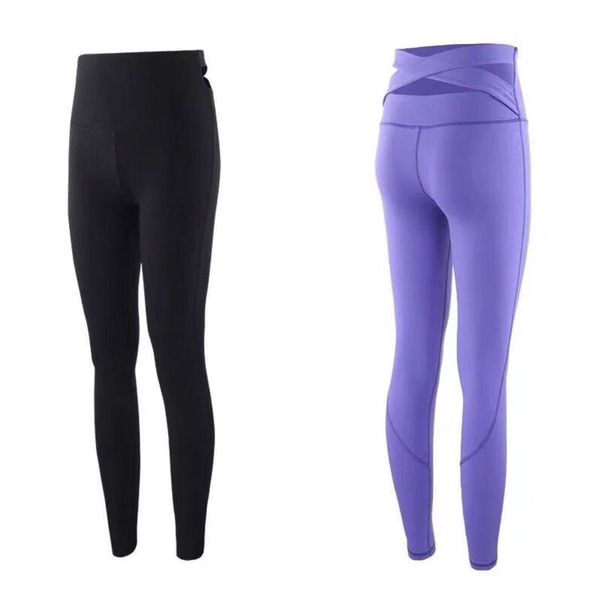 

2017 autumn new pattern back relationship fork high waist bodybuilding pants and buttocks motion yoga trousers, White;red
