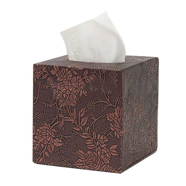 

square leather home room car l tissue box cover paper napkin holder case