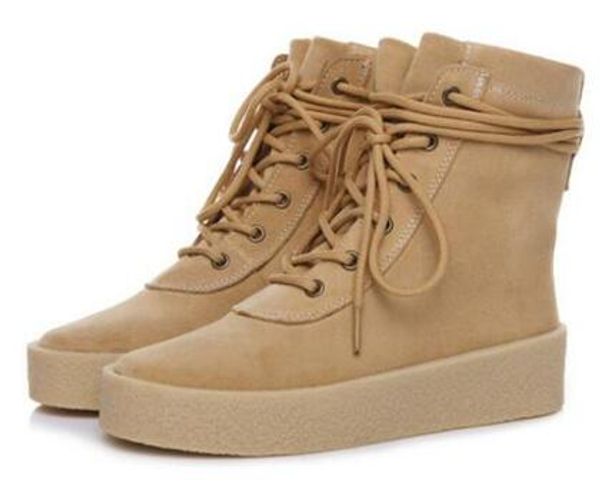 

chaussure homme superstar shoes men military crepe boots black brown flat boots suede lace up autumn ankle booties man