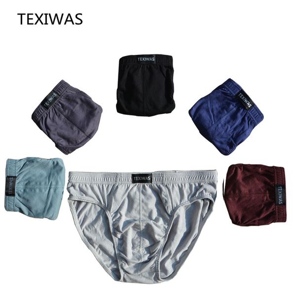 

texiwas 6pcs/lot 100% coon briefs mens comfortable underpants man underwear 4xl/5xl plus size drop shipping, Black;white