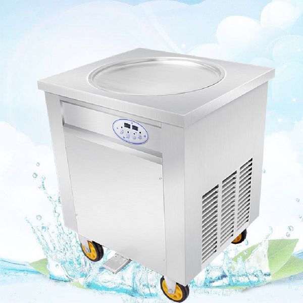 

new design single pan fried ice cream rolled machine commercial electric ice cream roll machine flat pan