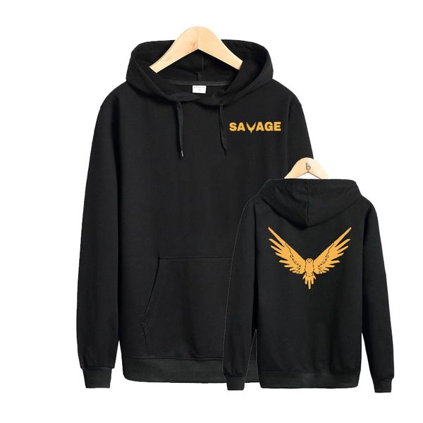 

logang logan maverick bird hoodie men women casual jake hoodies harajuku streetwear jumper men hoodies sweatshirts, Black