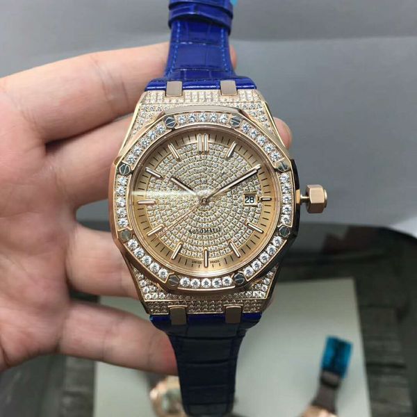 

2021men's automatic mechanical watch.wrist watch, 316 fine steel., Slivery;brown